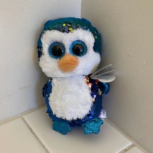 TY BEANIE BABY BOOS FLIPPABLES - PAYTON - PENGUIN - 362646  -  NEW WITH TAGS